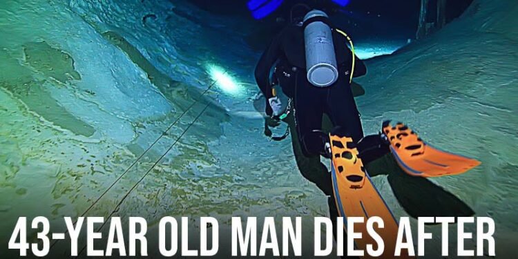 43-year old man dies after becoming trapped in 280ft underwater cave with body still stuck