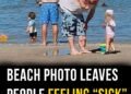 Beach family photo goes viral after viewers spot terrifying detail