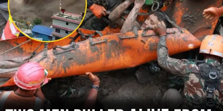 Two men pulled alive from Nepal tunnel 9 days after flood – rescuers share what they heard inside