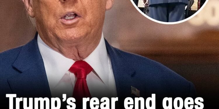 Trump’s rear end goes viral after bizarre White House clip sparks ‘diaper’ claims