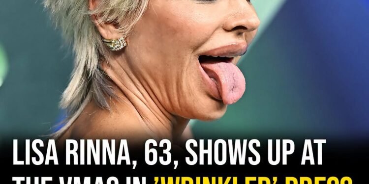 Lisa Rinna, 63, turns heads at the VMAs – fans call her dress ‘inappropriate’ and ‘disrespectful’