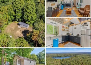 Newer 384-Square-Foot Cabin on 10 Acres in Michigan’s Upper Peninsula
